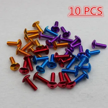 

10 pcs universal brand scooter screws for yamaha suzuki honda cb500x msx 125 cb650f decal accessories 6MM motorcycle screw M6