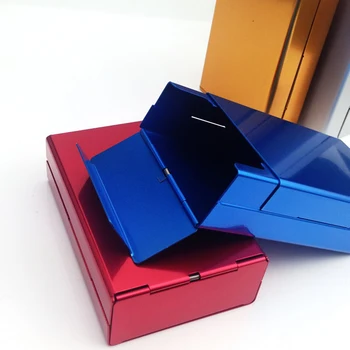 

1PC Cigarette Case King Size Boxes 20 Capacity Sturdy Cigarette Holder Metal Exterior Plastic Inner