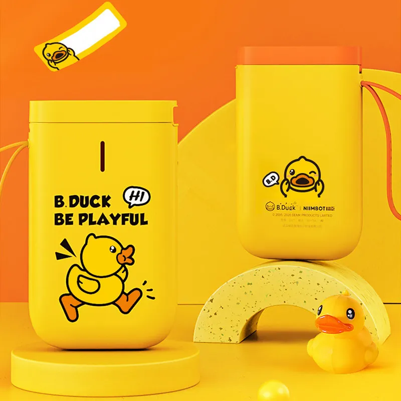 Impresora de etiquetas portátil, Mini impresora de etiquetas térmica  portátil, Bluetooth inalámbrico para teléfono móvil Android iOS pato  amarillo|Impresoras| - AliExpress
