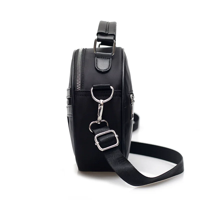

2019 Summer Fashion Women's Small round Bag Versatile Studio Bag Waterproof Nylon Lightweight Large Capacity Shoulder Handbag