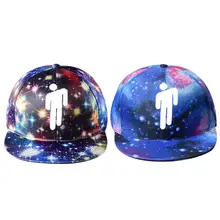 Женская и мужская бейсбольная кепка в стиле хип-хоп для девочек с 3D Цифровым принтом красочная Звездная уличная шляпа для стрельбы