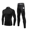 Thermal Underwear Sets Men High Collar Winter Long Johns Thermo Underwear Compression Sweat Quick Drying Thermal Clothing 1