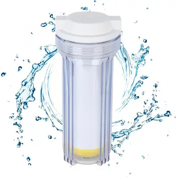 

10in AS Transparent Filter Bottle Reverse Osmosis Filter Housing for Water Purifier with 2m 1/4in Tubing