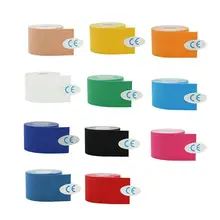 Эластичная кинезиологическая лента Атлетическая Поддержка восстановления боли в колене рельефные подушки наколенник Спортивная безопасность Мышцы Тренажерный Зал Фитнес-бандаж