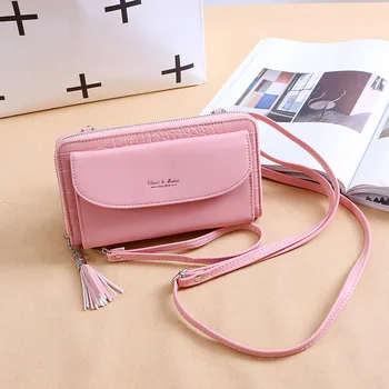 

New 2020 ladies wallet Japan, South Korea, Europe and the United States simple zipper long multi-card slot large-capacity