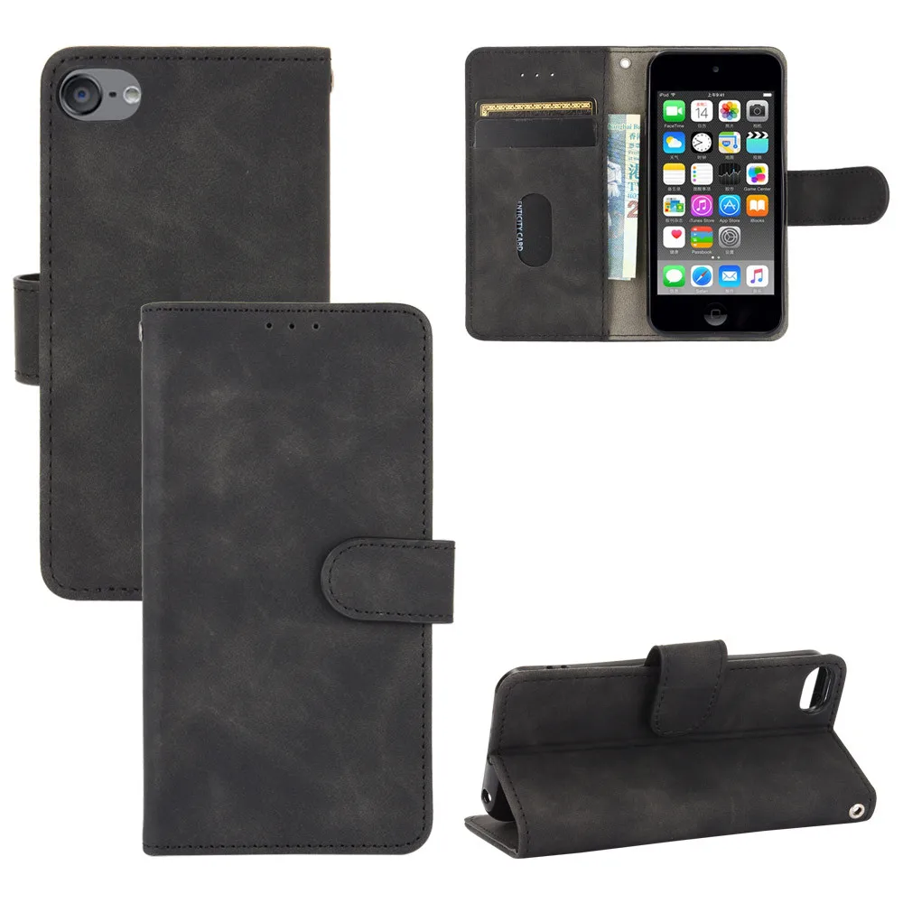 Per Apple Ipod Touch 5 6 7 Slot Per Schede In Pelle Pu Di Vibrazione Di Lusso Custodia A Portafoglio Per Apple Ipod Touch5 Touch6 Touch7 Borsa Per Tel