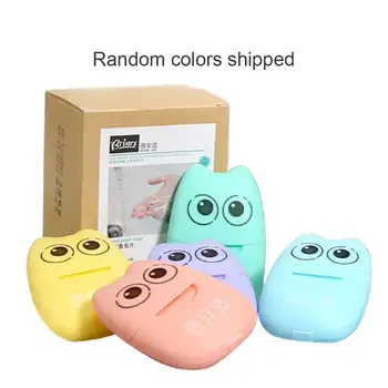 

5 Pack Portable Disposable Paper Soap Mini Scented Slice Sheets with Storage Box