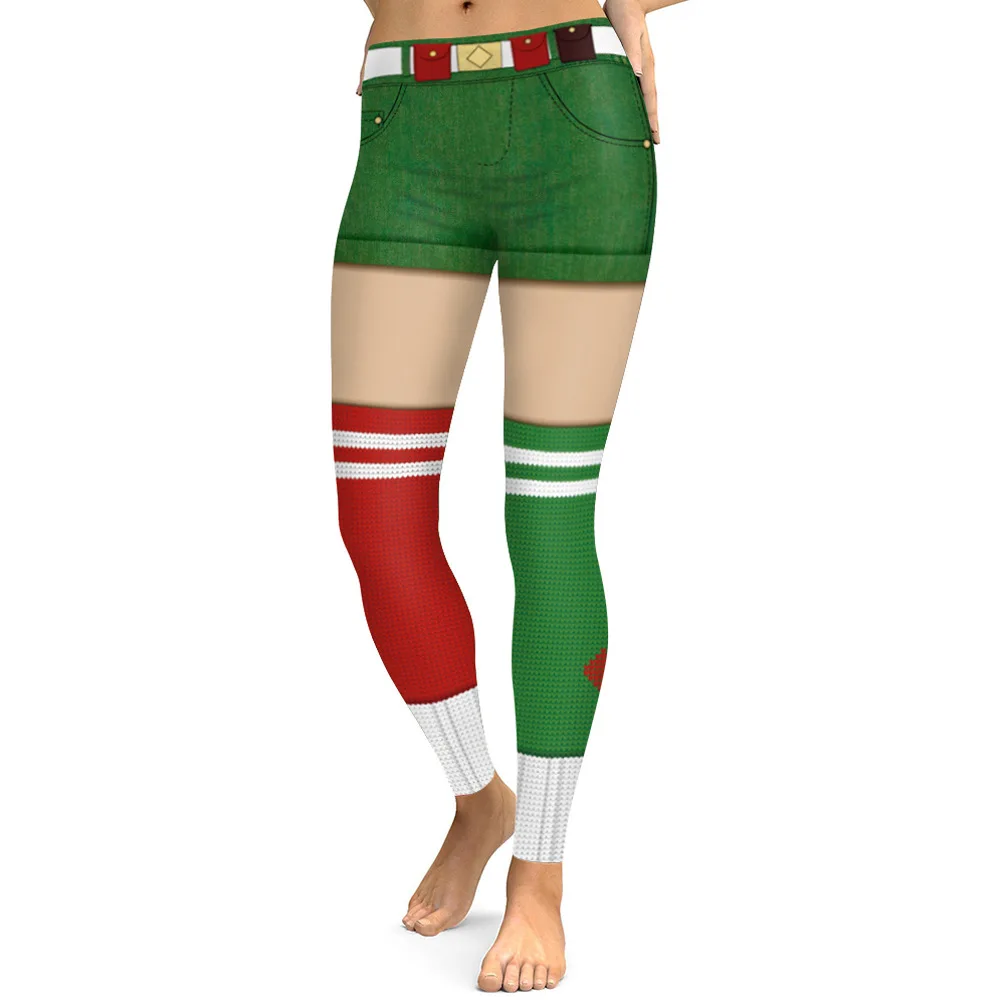 carhartt leggings Christmas Leggings For Women St Patrick's day Leggins 3D Printed Workout Legin Festival Legging Elastic Slim more color compression leggings