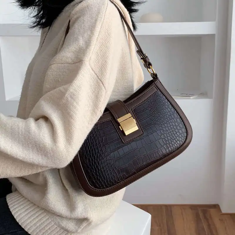 

Stone Pattern PU Leather Crossbody Bags For Women 2020 Solid Color Shoulder Messenger Bag Female Handbags Saddle Bag