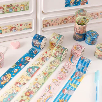 

Kawaii Animal Washi Tape Lovely Plant Flower Masking Tape Decorative Adhesive Sticker Scrapbook DIY Diary Supplies Stationery