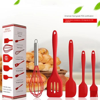 

Silicone Cooking Utensils Set Heat Resistant Kitchen Non-Stick Cooking Utensils Baking Kitchenware Tools