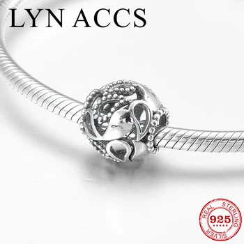 

New hollow out like leaf DIY gift 925 Sterling Silver beads Accessories Fit Original European Charm Bracelet Jewelry making