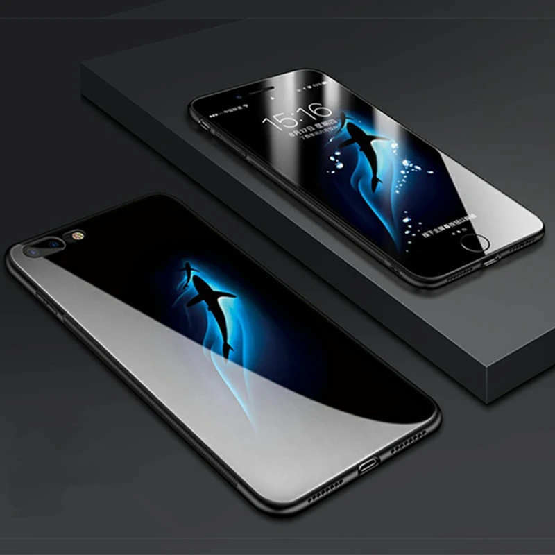 Чехол из закаленного стекла для samsung Galaxy A10 A20 A30 A40 A50 Black Fox Твердый чехол для samsung A10S A20S A50S A30S A40S корпус