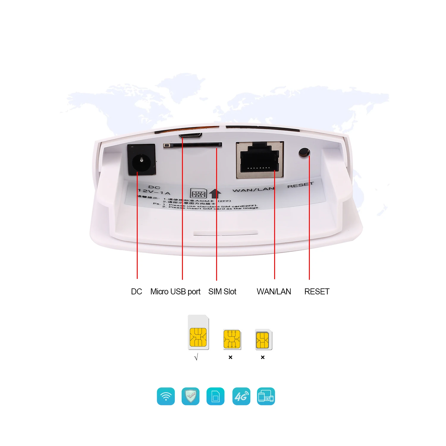 4G Forgalomirányító kültéri Vízhatlan esőköpény 4G Szimuláció wifi Forgalomirányító Szikratávirát CPE unlocked FDD/TDD CAT4 150mbps számára Ip camer