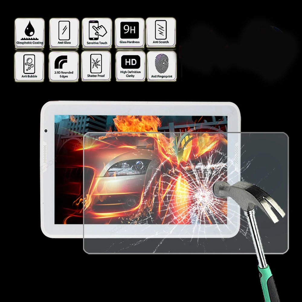 

For XGODY T1002 10.1 10.6" - Tablet Tempered Glass Screen Protector Cover Anti Fingerprint Screen Film Protector Guard Cover
