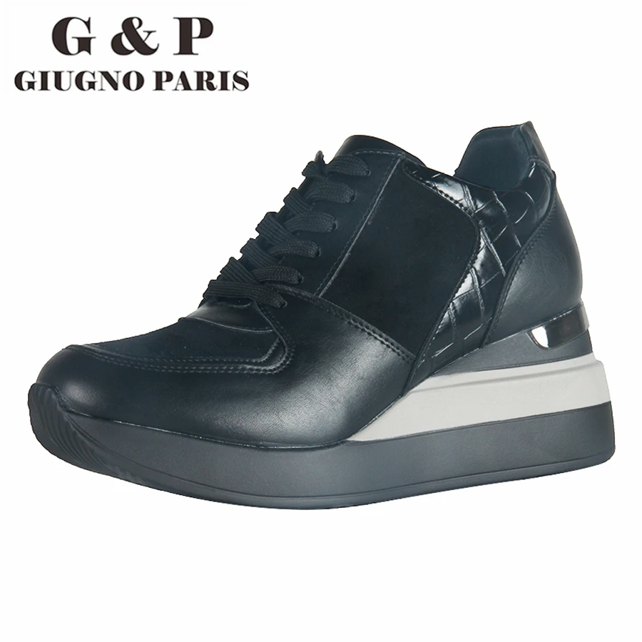 Sneakers Insole Casual-Shoes Ladies Platform Designer Woman Brand with Lastest Italian