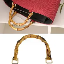 Round Handcrafted Wooden Bag Handle Bag Accessory Geometric Wooden Root Wooden Handle Circle Handle Half Hot Environmental S7Q4