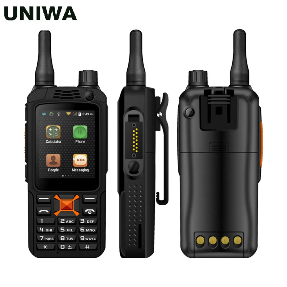 Смарт рация телефон UNIWA Alps F22 Android 4.4.2 кнопочный двойная камера две sim карты 3500 мАч