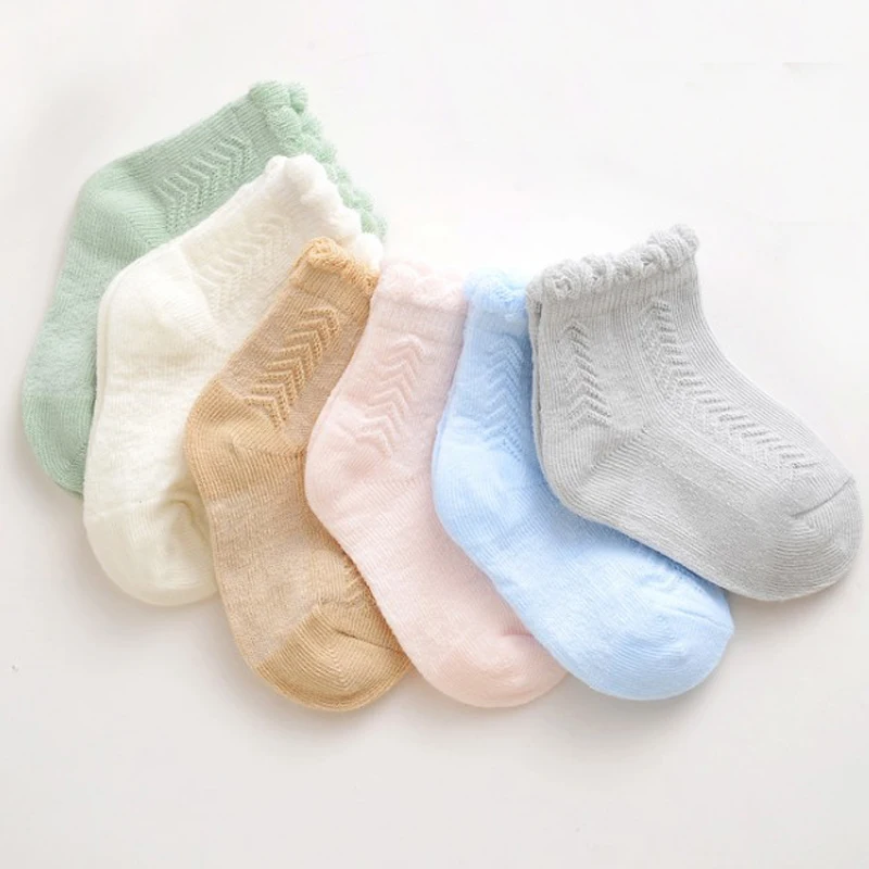 Kids Baby Socks 6Pair/lot new newborn thin boys and girls foot