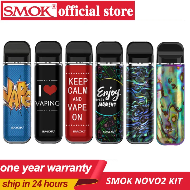 SMOK Novo 2 Pod Starter Kit vape pen kit mesh pod с 800 мАч встроенной батареей электронная сигарета I love