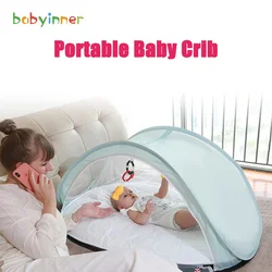 Berceau intérieur Portable pour bébé, lit nid amovible pour nouveau né, berceau pliable, voyage, moustiquaire gratuite, 115x59x45cm 