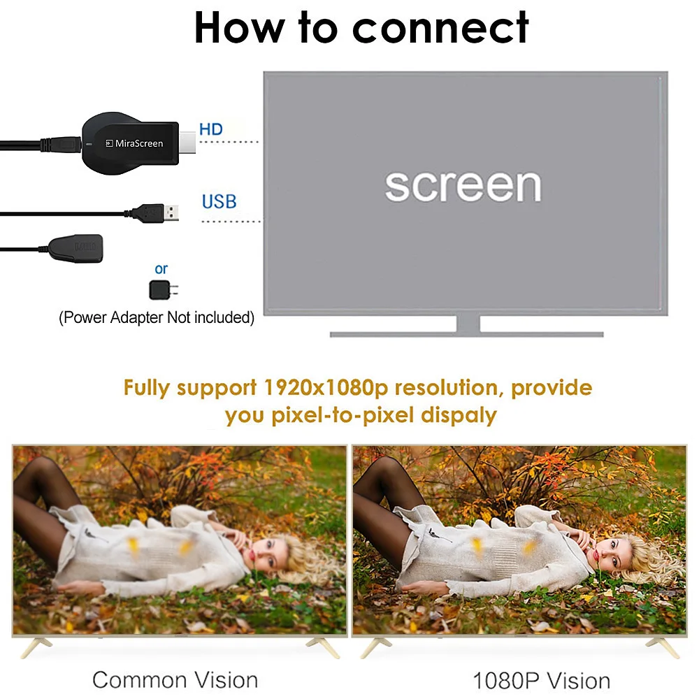 Mirascreen HDMI tv Stick Smart HD ключ беспроводной Wifi приемник DLNA Airplay дисплей miracast для ios