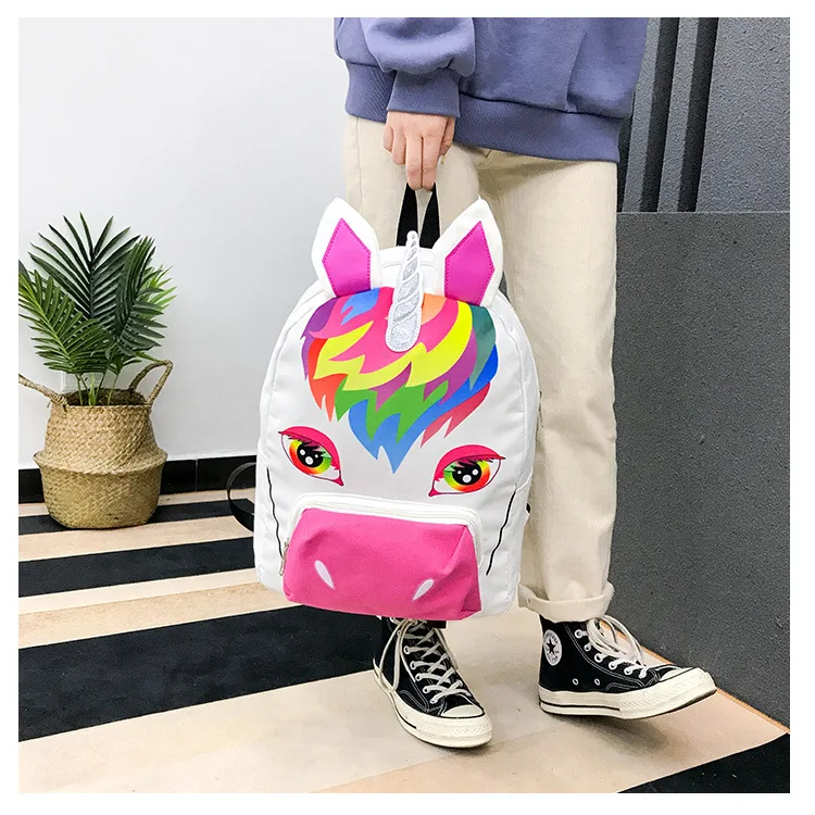 Рюкзаки с единорогом подростковый Школьный рюкзак сумки Unicorno Рюкзак Мультфильм Unicornio дорожные сумки