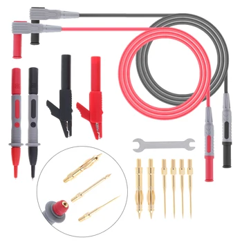 

13in 1 PVC 90CM Portable Replaceable Multi-function Multimeter Digital Meter Stick Test Kit Alligator Clips/Probe/Small Wrench