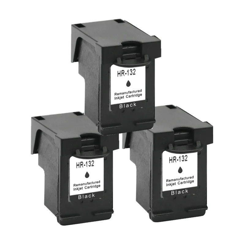 3 BLACK Чернильный картридж для 132 XL 132XL HP132 HP132XL PHOTOSMART 8039 8049 8050 8053 8100 8150 8153 8400 8450 8453 струйный принтер - Цвет: 3 BLACK