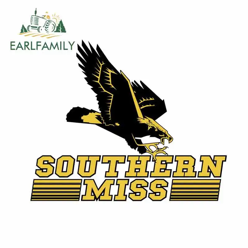 

EARLFAMILY 13cm x 10.9cm for Southern Miss Funny Car Stickers Vinyl Sunscreen RV VAN Fine Decal JDM Car Accessories Graphics
