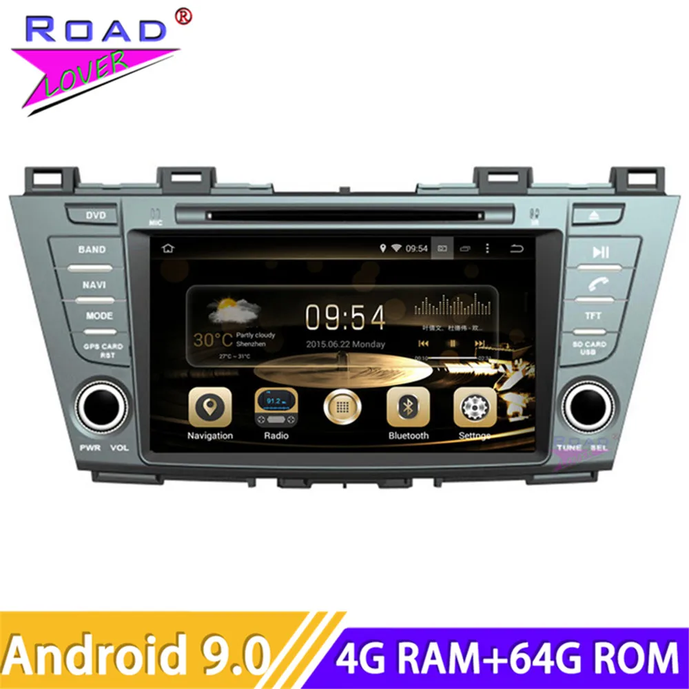 Roadlover Android 9 0 автомобильный медиацентр DVD плеер радио для Mazda 5 Premacy 2010 Стерео GPS