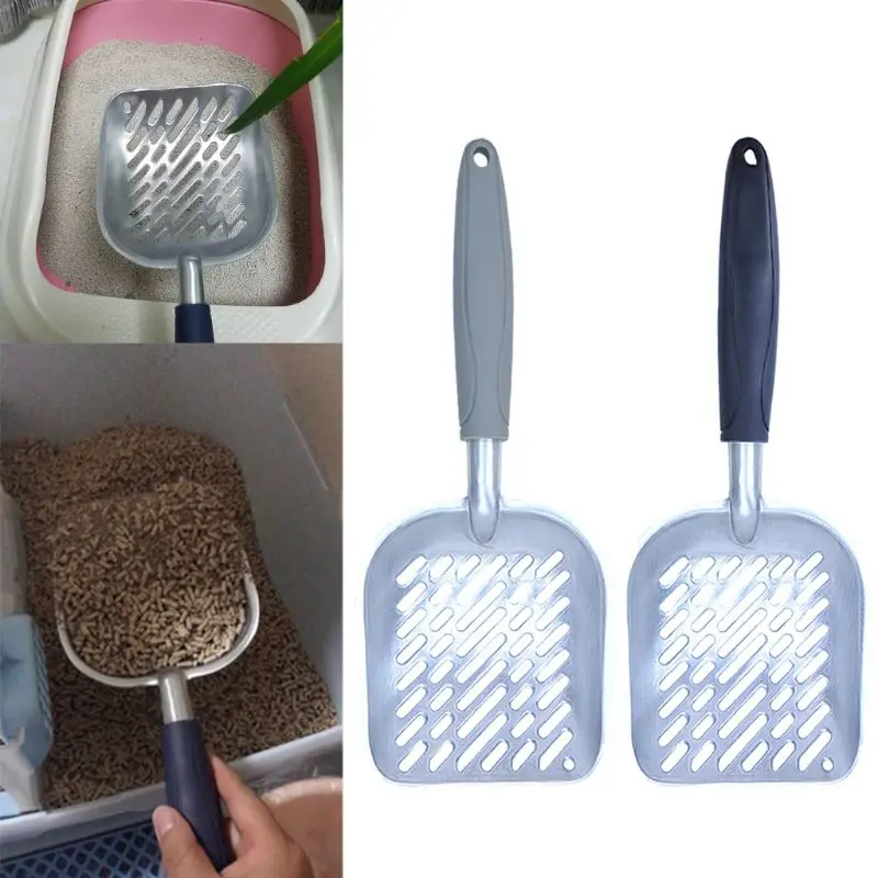 Металлическая пустотелая Лопата для кошачьего туалета для домашних животных, инструмент для уборки песка Y1QB