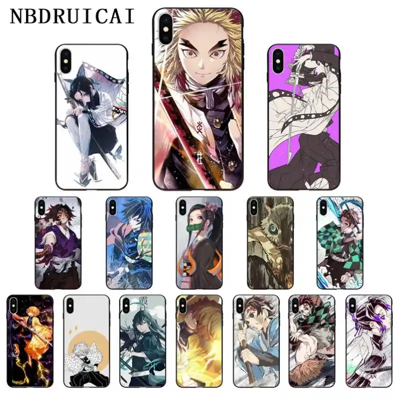 Nbdruicai Demon Slayer Kimetsu No Yaiba High Quality Phone Case For Iphone 11 Pro Xs Max 8 7 6 6s Plus X 5 5s Se Xr Case Phone Case Covers Aliexpress