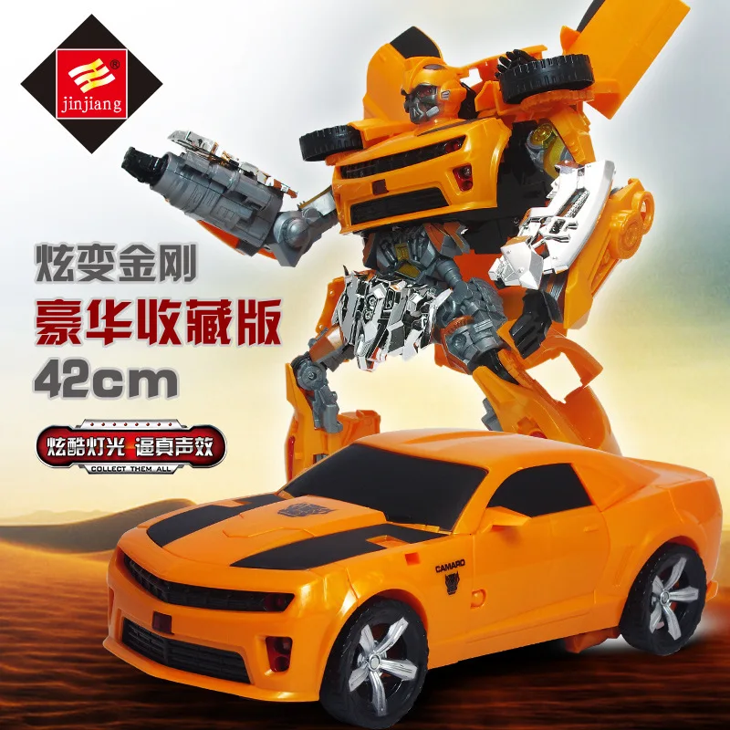

Transformation Toy Jingang 5 CHILDREN'S Toy Super Hornet Giant Car Robot Models Sound And Light Boy Gift