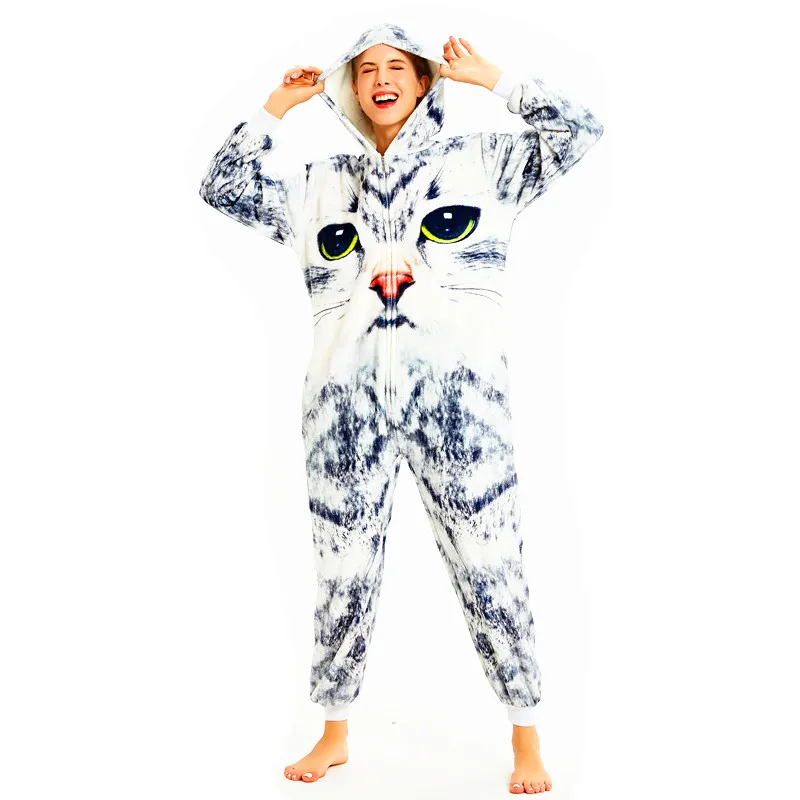 Triceratops Dinosaur Husky Minotaur Cat Lion Panda mongoose Kigurumi for Adults Halloween Cosplay Costumes Onesies Pajamas