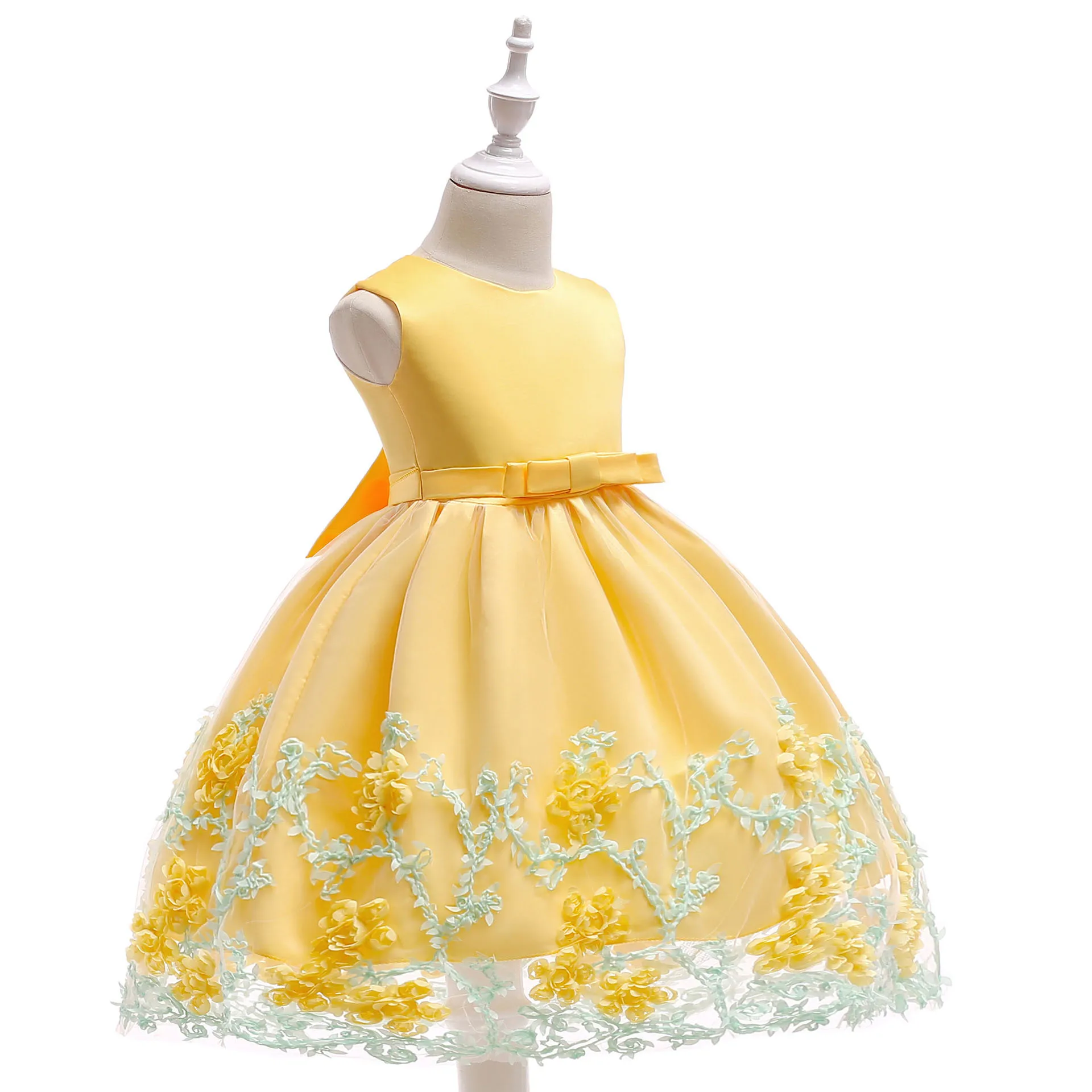 quente flor de casamento vestidos de princesa vestido de natal infantil