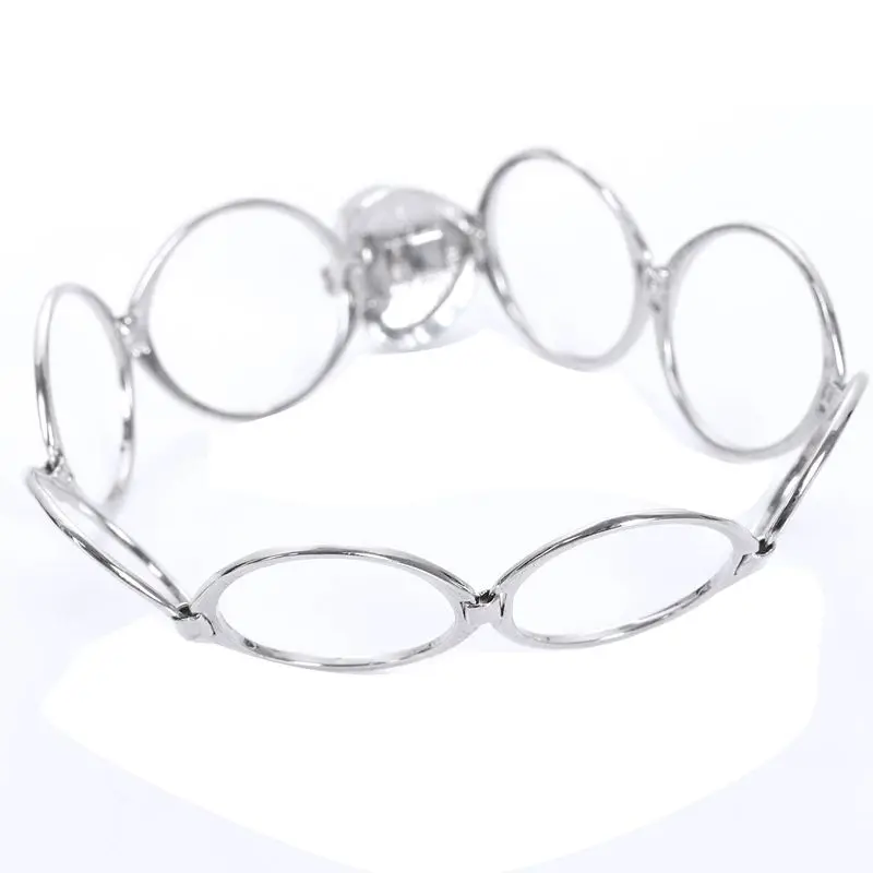 Fashion Retractable Ring Bracelet Change Dual-use Love Heart Folding For Women Jewelry Silver 7