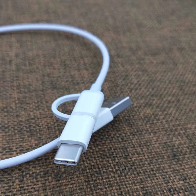 Оригинальный 100 см Xiaomi 2 в 1 Micro USB Type C кабель для быстрой зарядки Mi 9T 9SE 6 6x Redmi K30 K20 Note