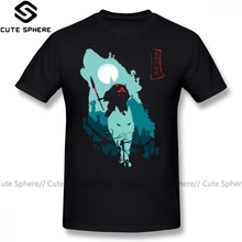 Mononoke футболка Принцесса Мононоке футболка классическая мужская футболка принт короткий рукав XXX 100 хлопок забавная футболка