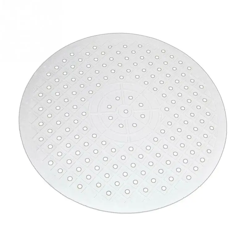 Многофункциональный сушильный Теплоизоляционный мягкий резиновый протектор для посуды, коврик для раковины, стол для кухни, дома, нескользящий, быстрый слив, ванная комната - Цвет: White Round