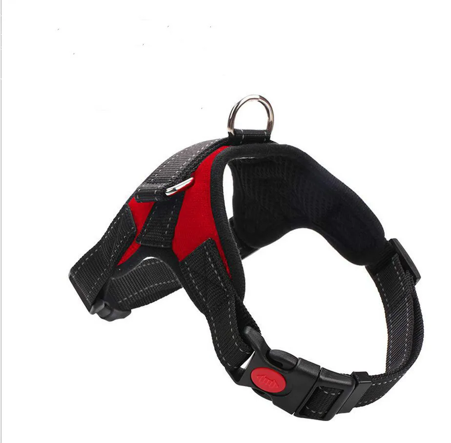 

Pet products reflective medium and large dog collar explosion-proof impulse traction rope pet chest strap saddle chest back coat
