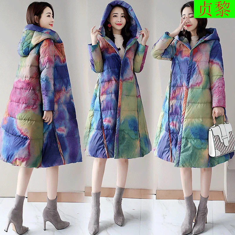 

Thick China National Wind Cotton Coat Women's Mid-length 2018 Winter New Style Korean-style Fashion Cotton-padded Clothes Cotton