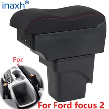 Accoudoir de voiture pour Ford Focus 2 mk2, boîte de rangement de pièces de rénovation, accessoires de voiture, USB