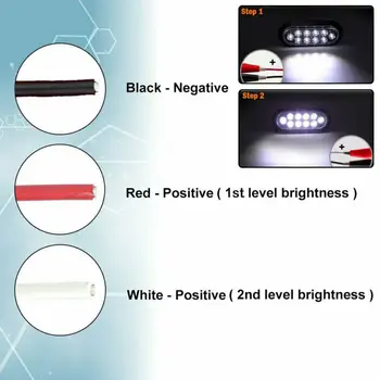 

12V Reverse Light Reverse Light 10 LED 6\\\\\\\" Oval Tail Lights Surface Mount