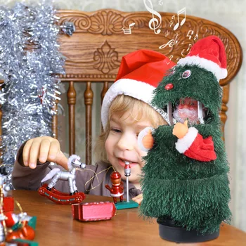 

1Pc Christmas Santa Claus Doll Interesting Lovely Toy Decoration without Battery