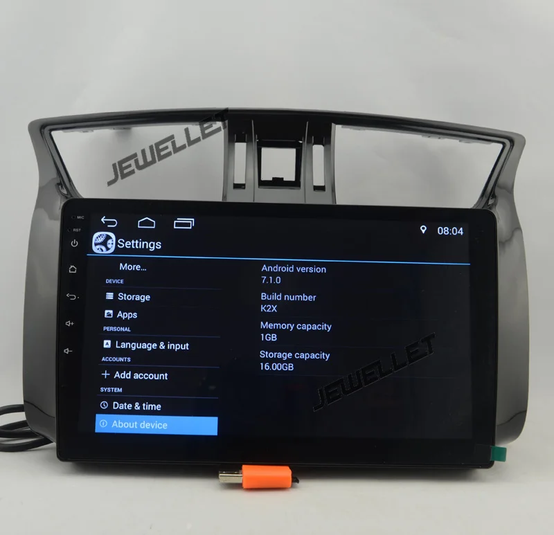 Discount 10.1" Quad-core 1024*600 HD screen Android 8.1 Car GPS radio Navigation for Nissan Sentra,Pulsar,Sylphy 2013-2016 4