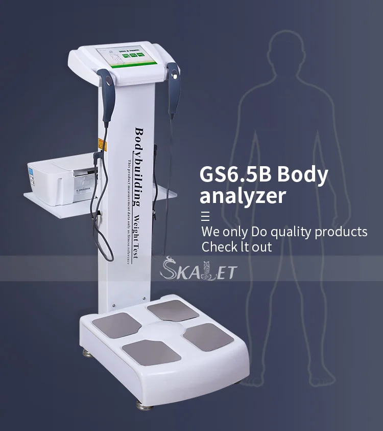 

High Quality Smart Body Fat Composition Elements Analyzer Electronic Human Body Height Weighing Scale with Printer