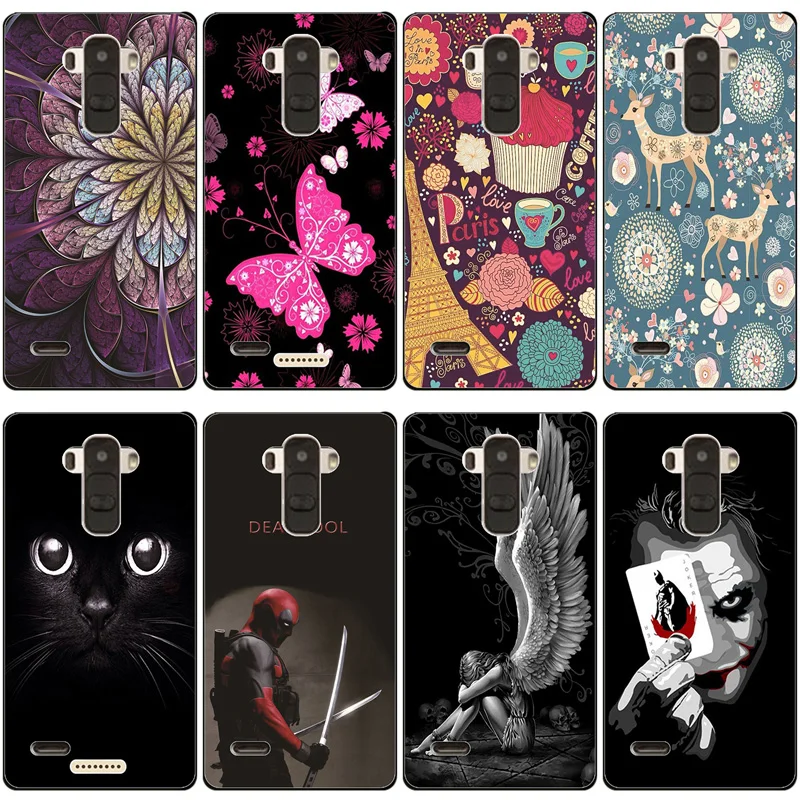 

For LG G4 Note H630 H635 Case Silicone TPU Back Cover For Coque LG G4 Stylus LS770 Phone Cases 3D Cute Flower Capa 5.8'' Bags