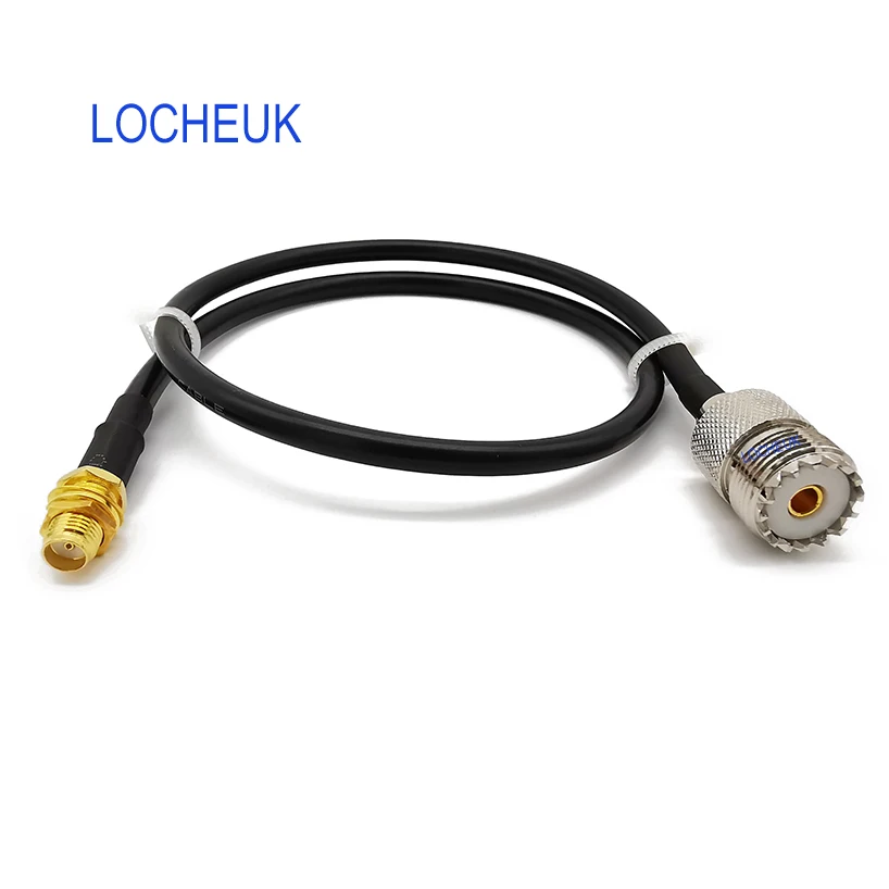 TIMES® LMR195 LOW LOSS FLEX COAX RF CABLE SMA MALE TO UHF SO239 FEMALE RADIO USA