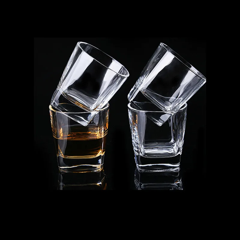 Manufacturers Direct Selling Creative-Transparent Glass Shot Glass Whisky Glass Cup Hotel Wholesale Bar Cup